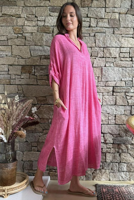 Kasbah Souk Dress Washed Fuchsia